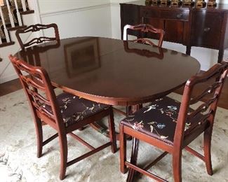 Mahogany Duncan Phyfe Dining Room Set
