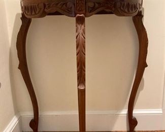 Half round entry table - 30"x 21"x 12"