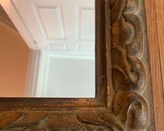 Gold framed mirror - 24"x 14.5"