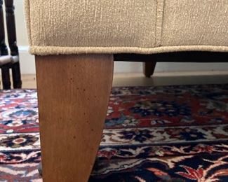 Ethan Allen champagne colored sofa - 30"x 88"x 27"