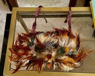 mardi gras feather mask