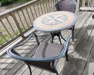Outdoor Table and 2 Chairs