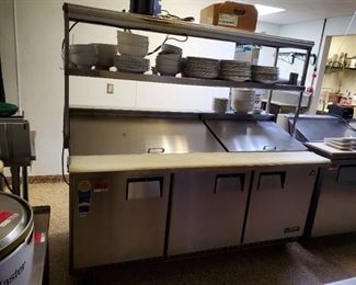 6ft Everest Refrigerated Prep Table On Casters EPBR3