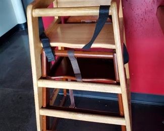 (2) Wood High Chairs