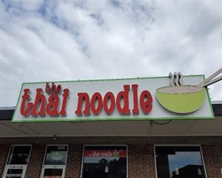 Storefront The Thai Noodle Sign