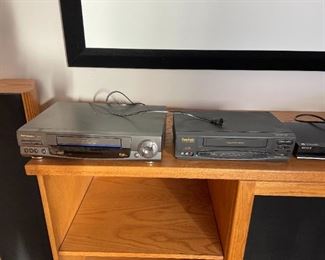 Panasonic VHS Player, Symphonic VHS Recorder,