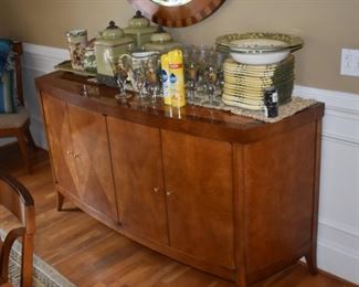 Hickory White - Genesis breakfront matches dining table and chairs