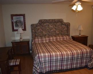 King size bedroom suite by Lane, includes bed, night stands, dresser and armoire