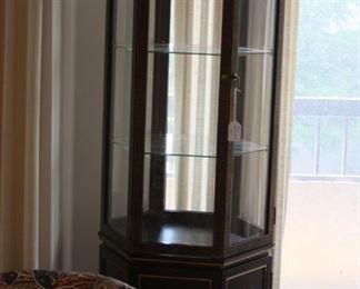 Asian Black Lacquer Display case - $350