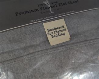 Flannel sheets in package
