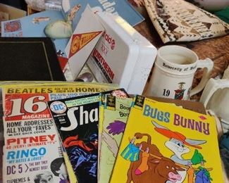 Old comics and magazines