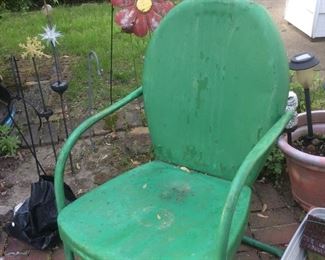 Metal garden chairs 