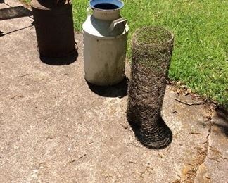 Old Metal Milk Cans