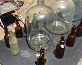 Large Glass Jugs and bottles for Beer and Wine making 