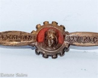 Vintage Capt Hawks Sky Patrol pin