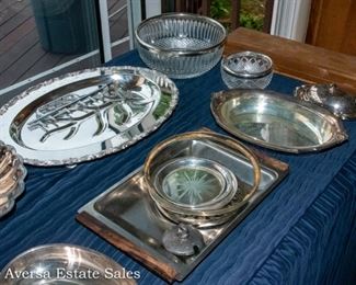 Silver Plate serving ware 