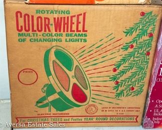 Vintage 1950s Christmas Tree Color Wheel