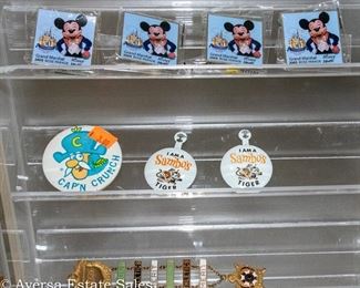 Collectible Sambos and Mickey Mouse Pins