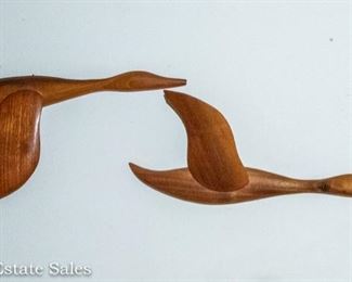 Mid Century Modern Flying wood geese 