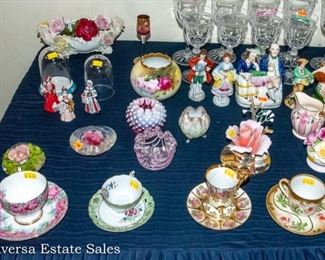  Tables of Ceramics - Porcelain - Glassware