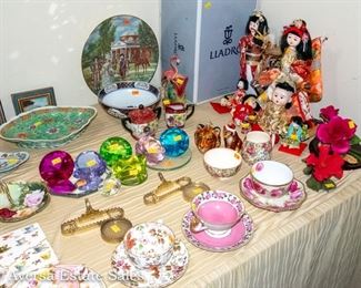Tables of Ceramics - Porcelain Glassware