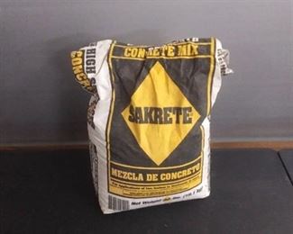 Sakrete Concrete Mix Partially Used Open Bag