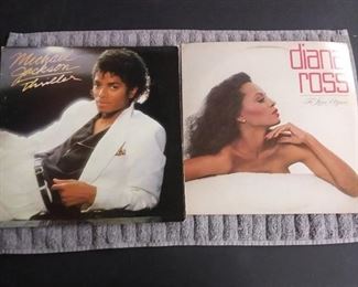 Vinyl Albums - Michael Jackson's Thriller & Diana Ross To Love Again