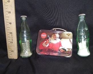 Classic Coca-Cola Collectables Salt & Pepper Shakers, Small Metal Suitcase