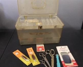 Vintage Sewing Box & Accessories