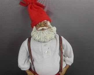 Santa And Stuffed Friends