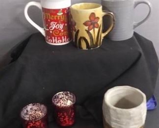 Coffee Mugs And Tea Light Candle Holders