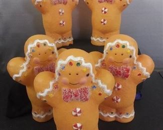 5 Ginger Bread Men Decorations