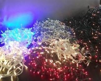 Christmas Lights Galore Red,Blue Clear Multi Colored Bright Blue