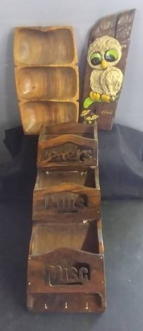 Wooden Bill Shelf System Other Misc. Items