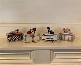 Each of these music boxes are $35 each plus tax. They include:
1) 1980 Stiletto Style #A0070
2) 1920 Fancy Flapper #A0563
3) 1940 Night on the Town #A0475
4) 1910 Balloon Baroness #A0704
