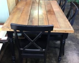 Custom made Dining room table - reclaimed mahogany 