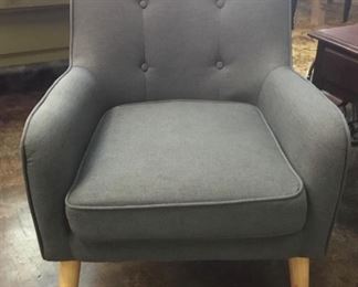 Stylish grey chair for traditional to modern