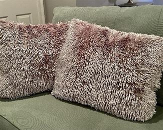 Item 7:  (2) Decorative Textured Pillows - 19.5" x 19.5":  $32