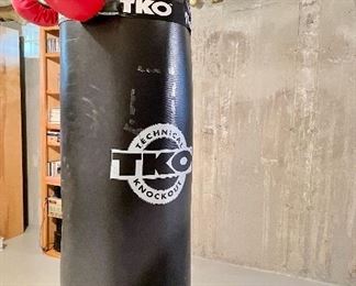 Item 25:  TKO Punching Bag & Gloves:  $125