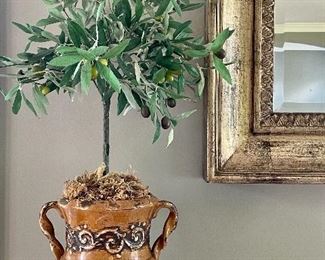 Item 53:  (2) Faux Olive Trees - 24.5": $58 for pair