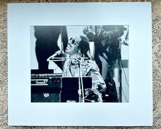 Item 103:  Stevie Wonder Photograph - 20.5" x 17.5": $15