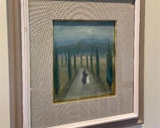 Item 136:  Italian Artist, Mario Antonio Marcucci, oil on canvas - 17" x 18.25": $275