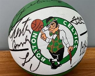 Item 141:  Signed Boston Celtics Basketball, perhaps 2003 or 2004 season: $125