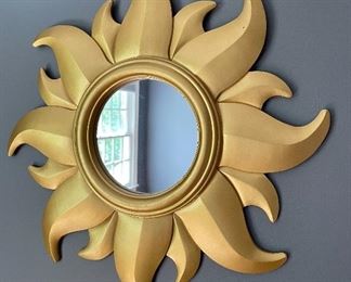 Item 146:  Golden Sun Mirror - 17.5" x 17.5": $28
