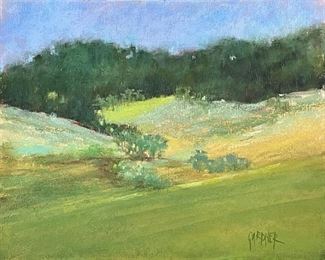 Item 153:  Pastel by Dina Gardner "Serene Green" - 10" x 8":  $225