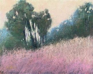 Item 163:  Pastel by Dina Gardner - "Birch and Blush": $175