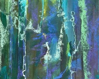 Item 166:  Abstract Pastel by Dina Gardner - 16" x 12":  $225
