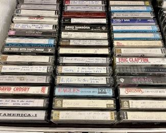 Lots of cassette tapes, bands from 70s-2000 - primarily Grateful Dead.