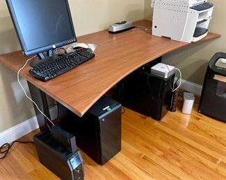 Item 208:  Large Office Desk - 66"l x 36"w x 28.5"h: $225