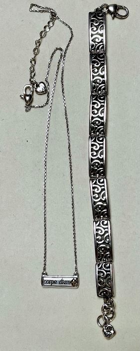 Item 222:  Brighton Carpe Diem necklace and bracelet: $38